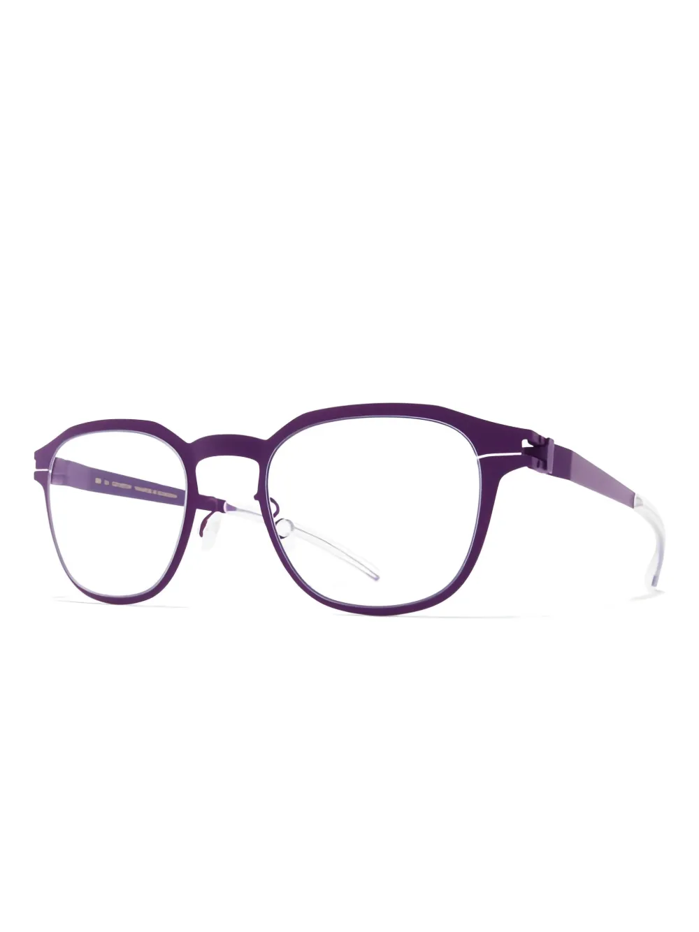 Mykita Idris bril met geometrisch montuur Paars