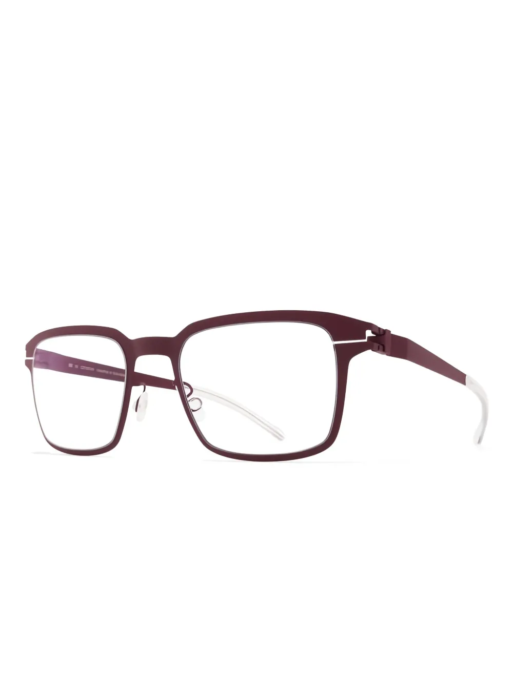 Mykita Matis bril met rechthoekig montuur Rood