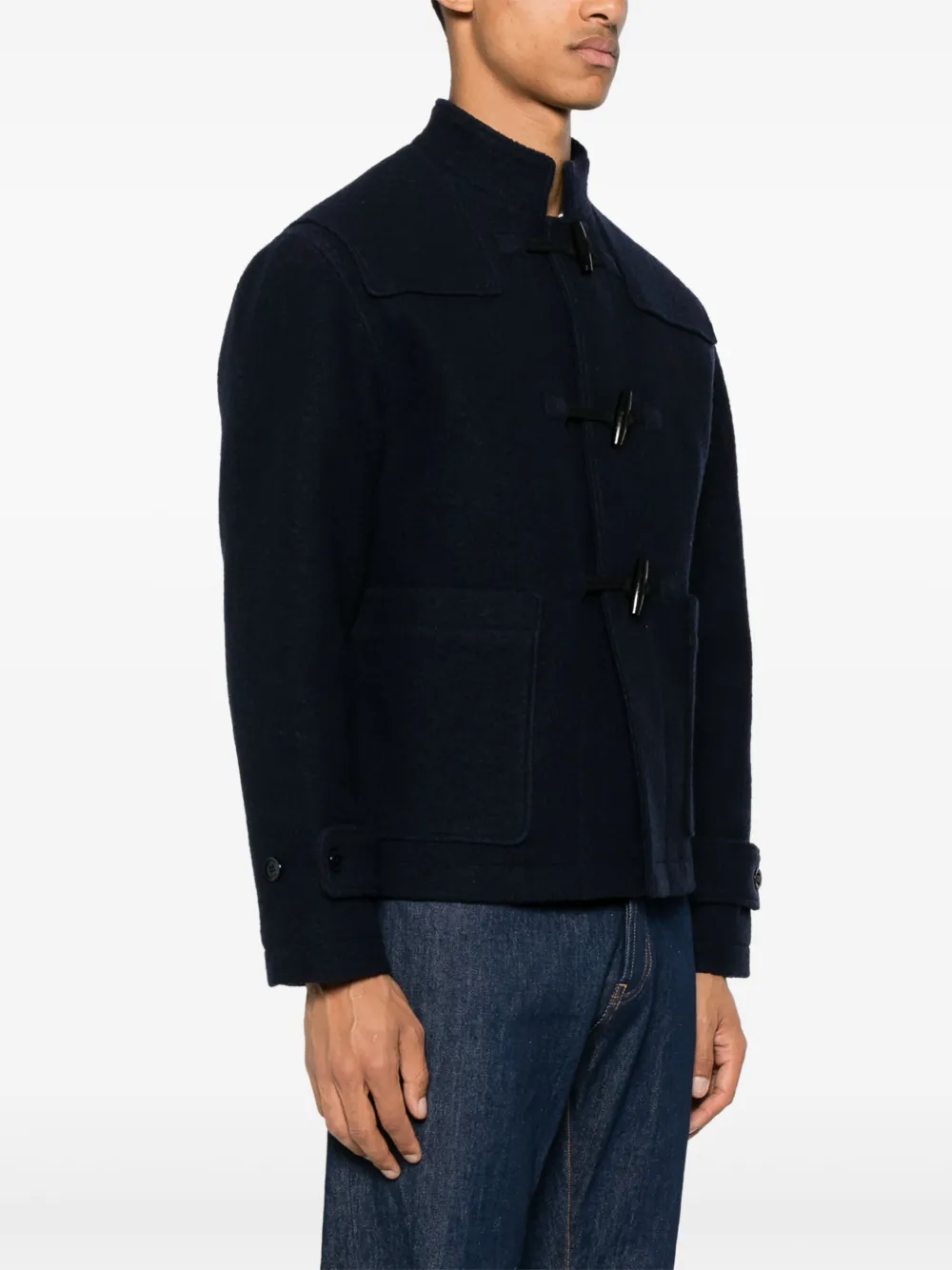 FURSAC Wollen houtje-touwtje jack Blauw
