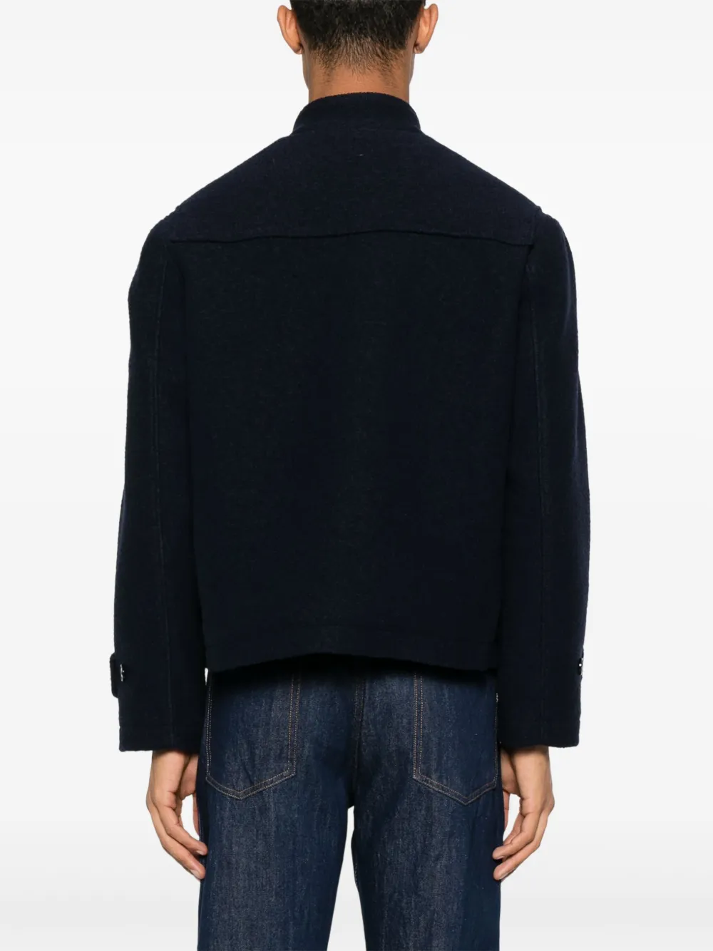 FURSAC Wollen houtje-touwtje jack Blauw
