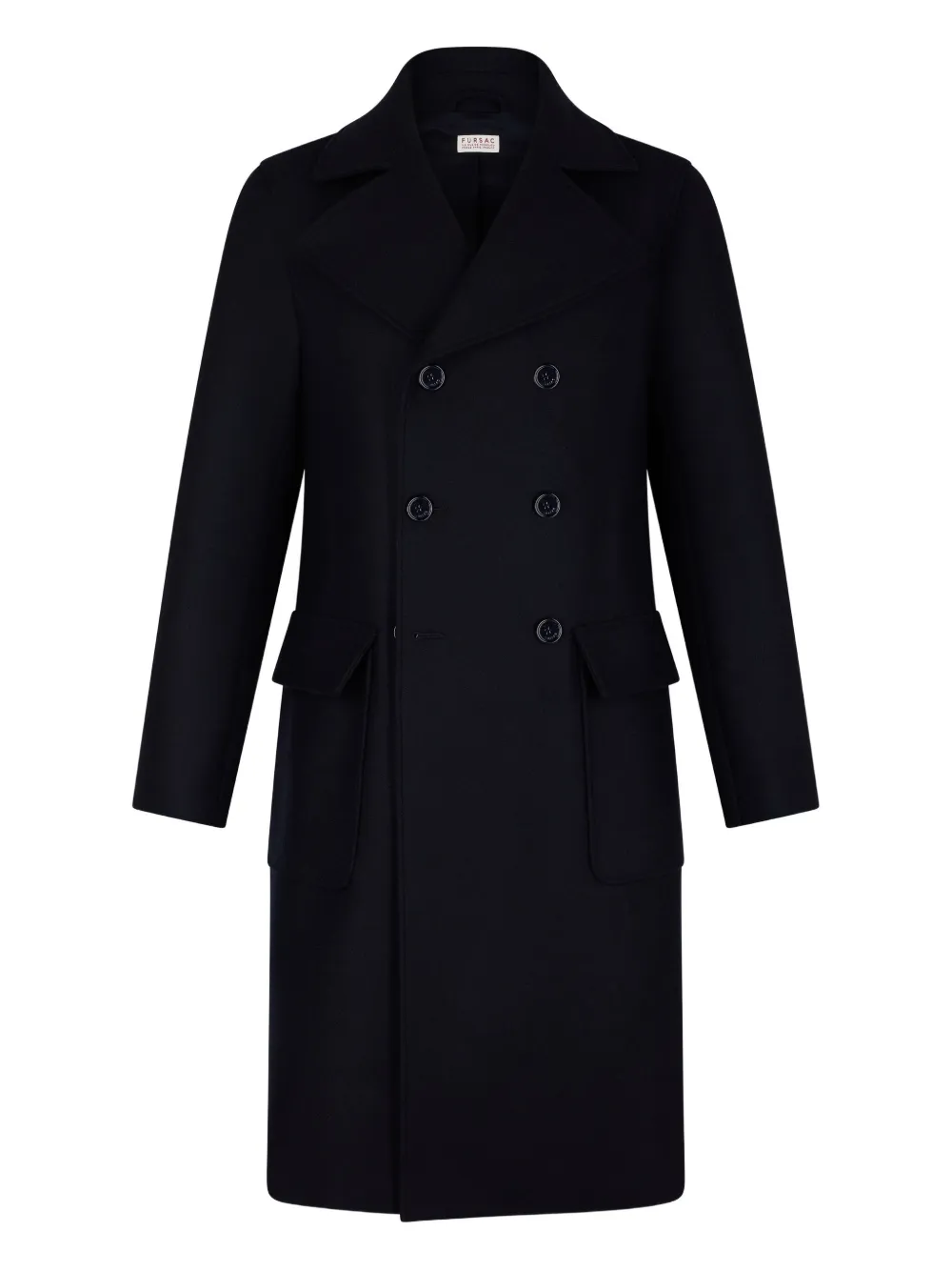FURSAC belted double-breasted coat | Blue | Image 1