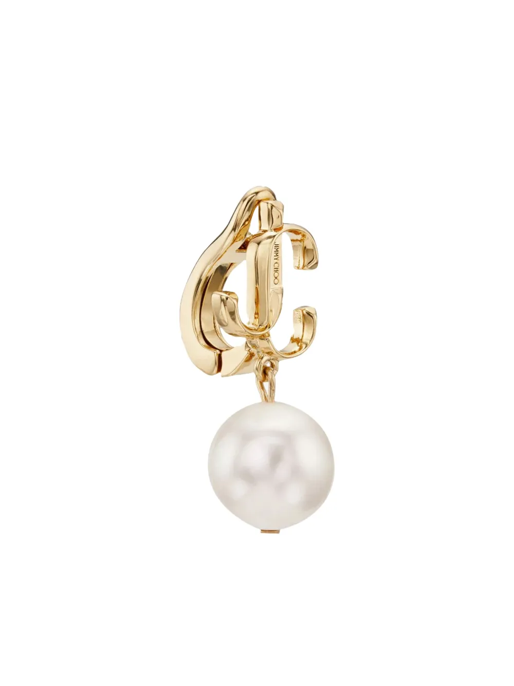 Jimmy Choo Jc Pearl Earrings In Gold