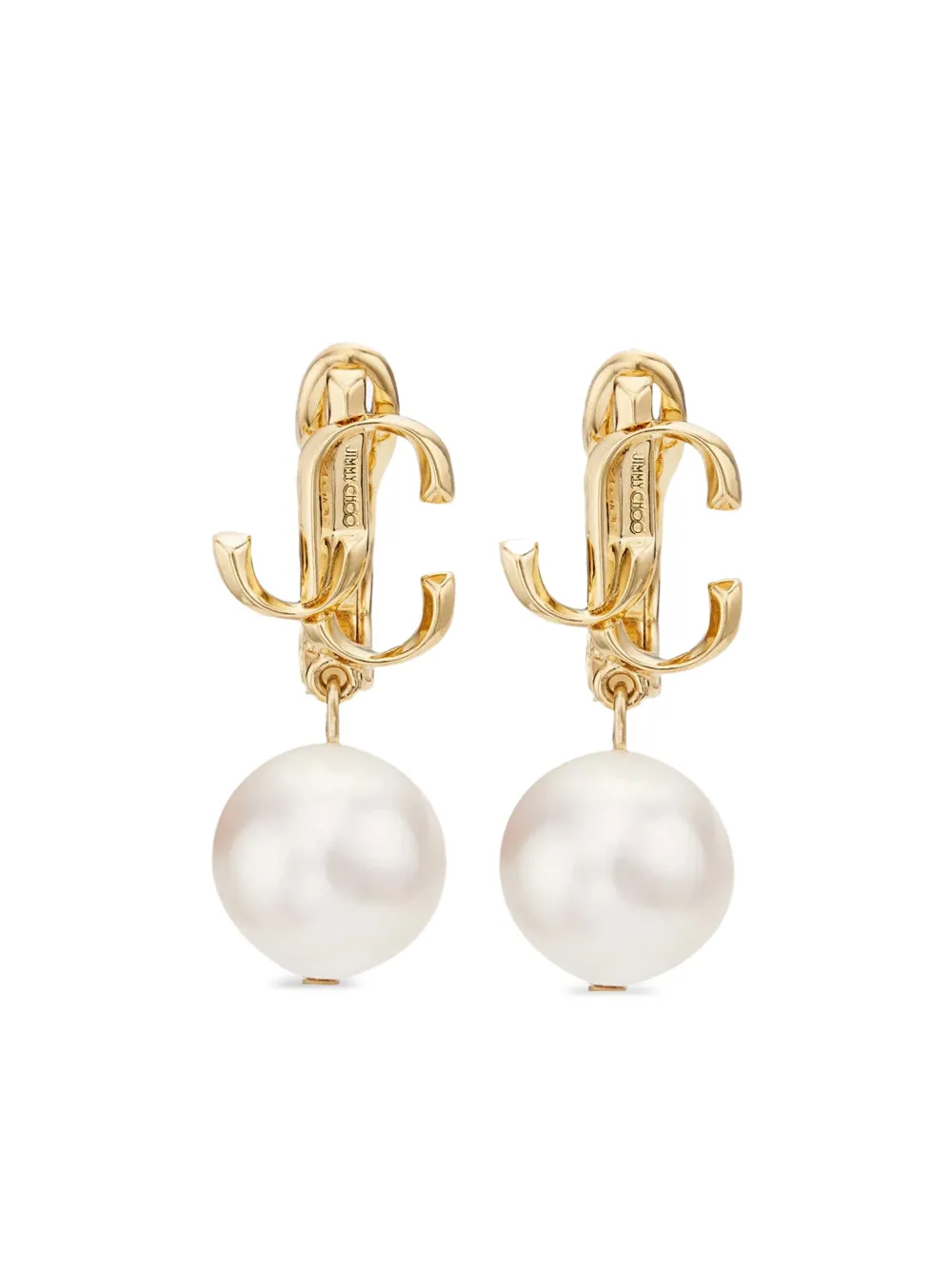 Jimmy Choo aretes JC con perla | dorado | Image 1