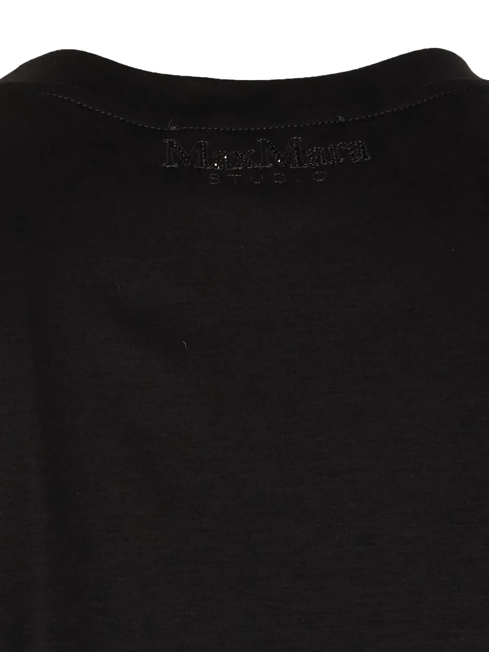 Max Mara T-shirt met bloemenapplicatie Zwart