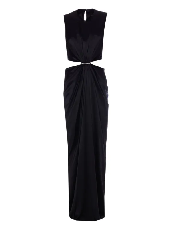 max mara satin dress Max Mara | Woman - Sleeveless envers satin dress - Black