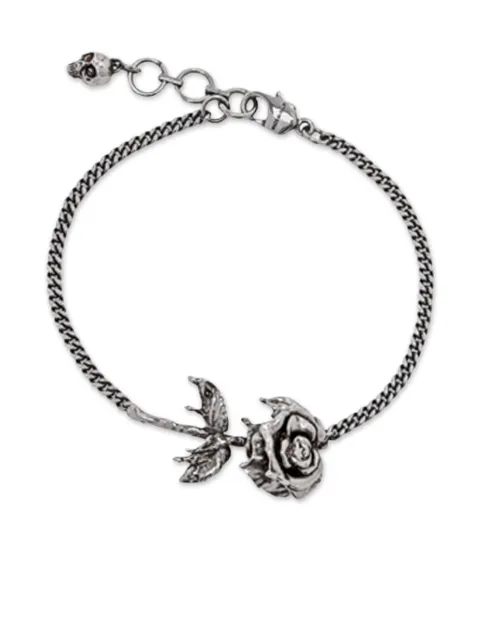 Alexander McQueen flower-detailing bracelet