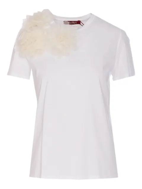 Max Mara floral-appliqué t-shirt