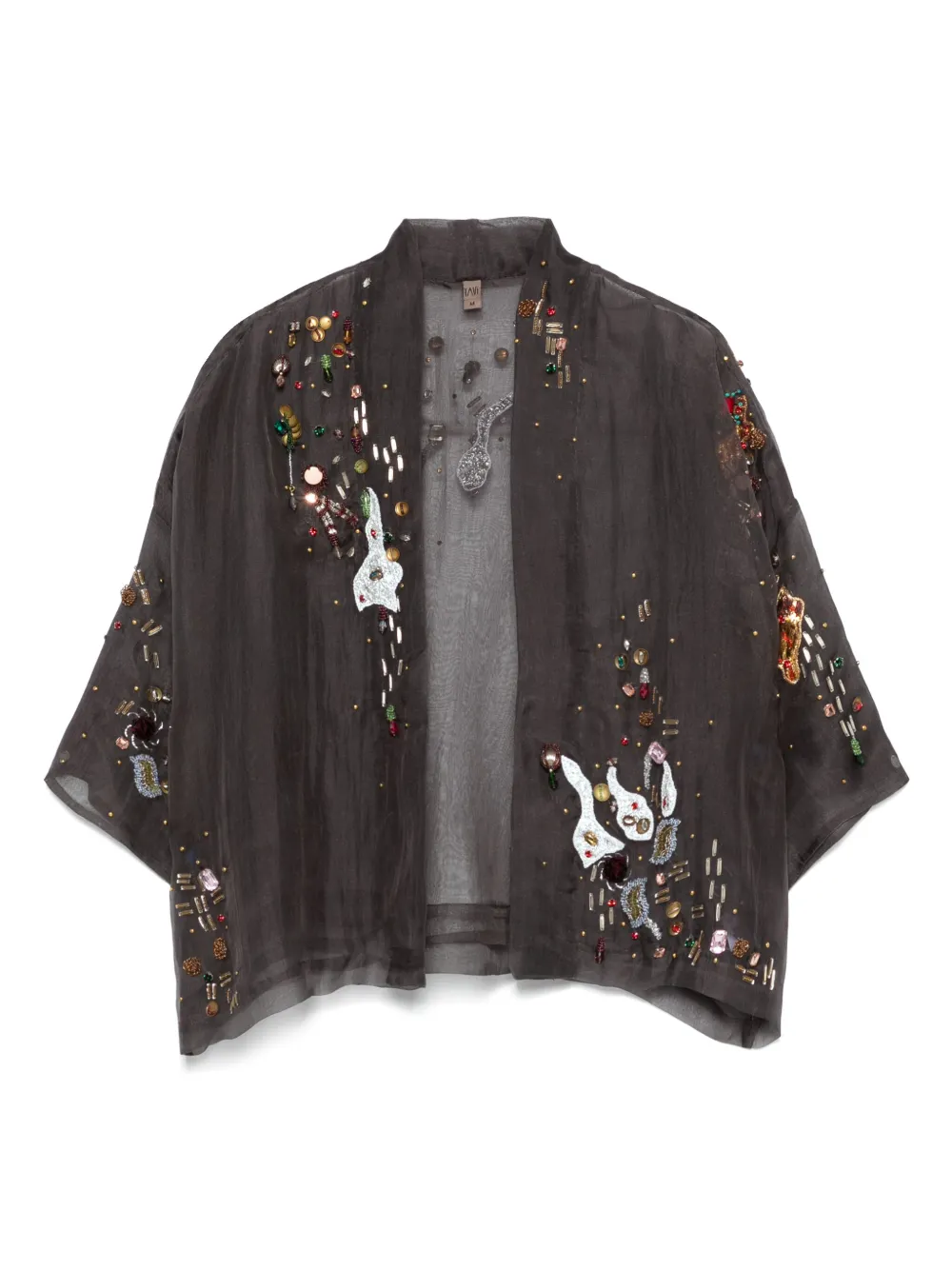 YAVI crystal-embellished jacket | Grey | Image 1