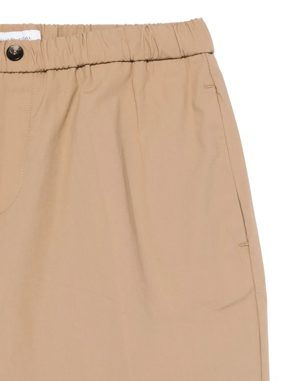 michael coal Broek met elastische tailleband Bruin