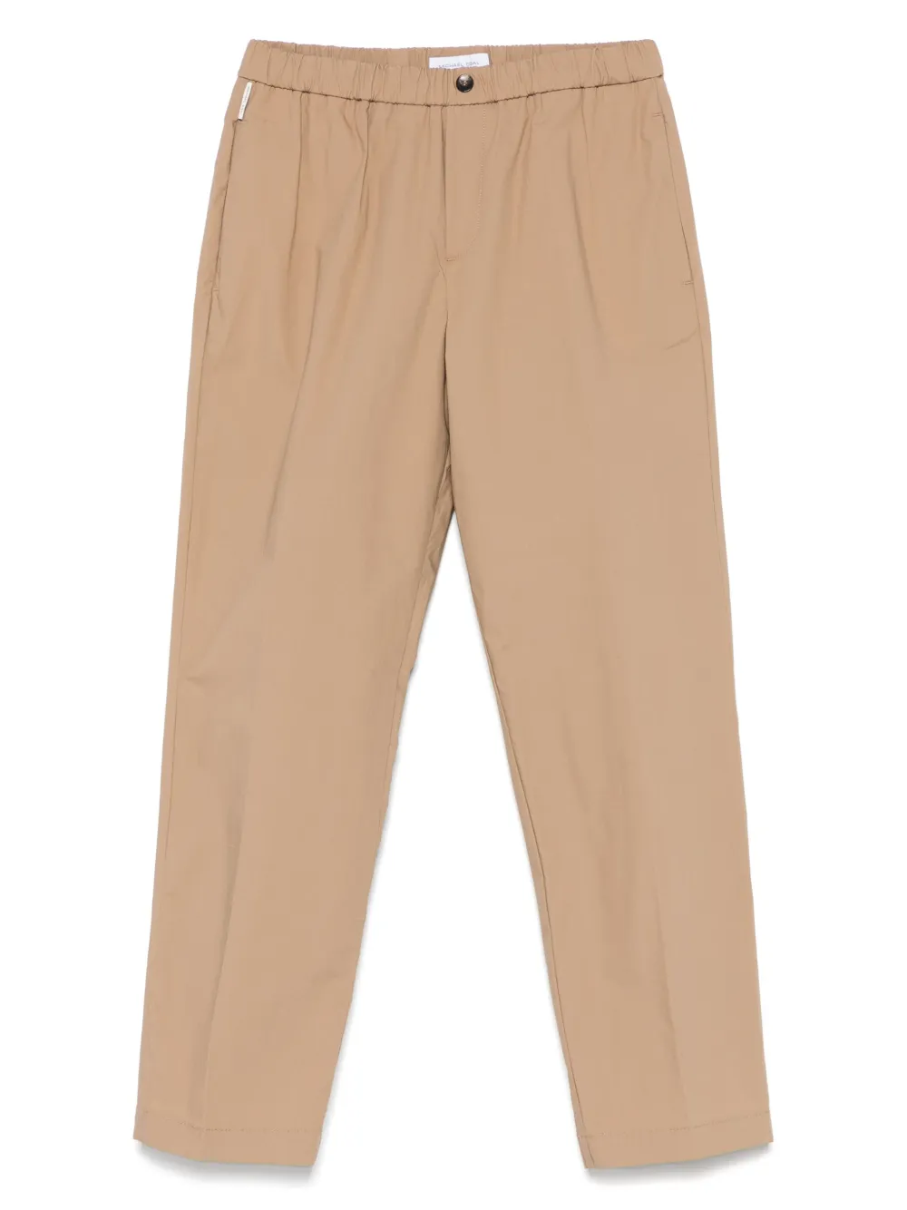 michael coal elasticated-waistband trousers | Brown | Image 1
