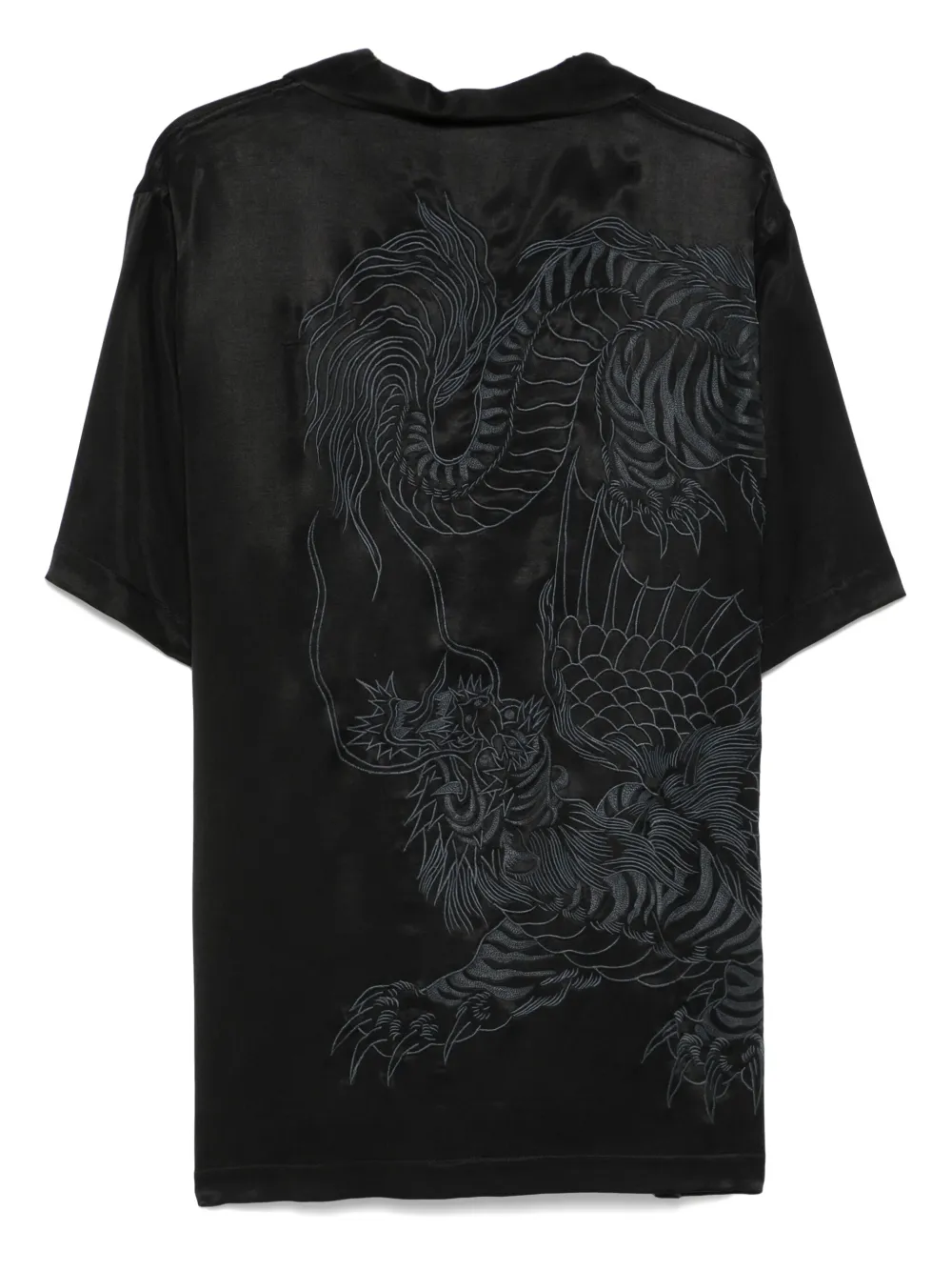 Maharishi Tiger Dragon shirt - Zwart