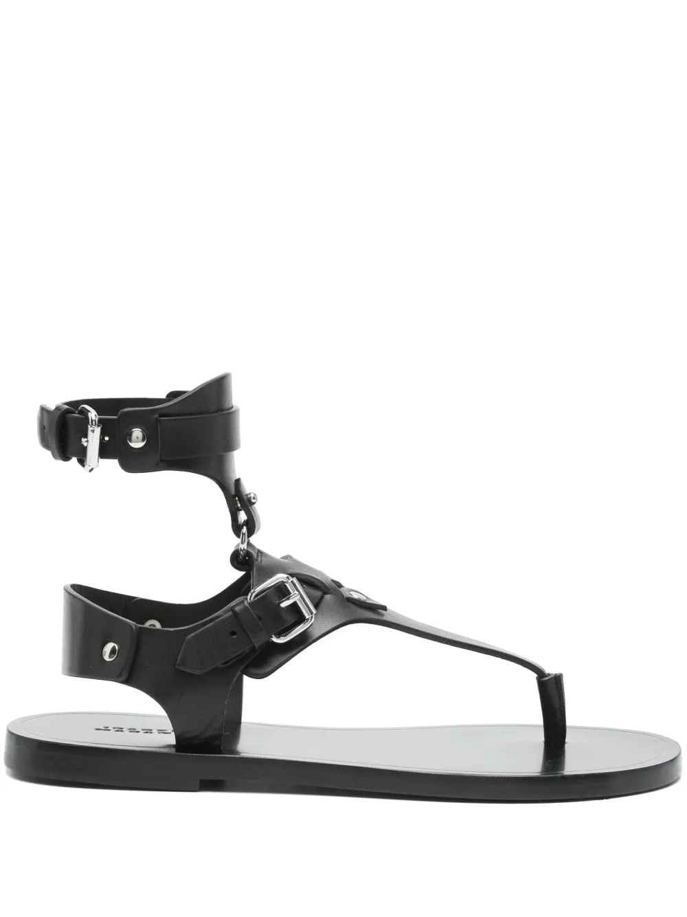 ISABEL MARANT leather sandals Black
