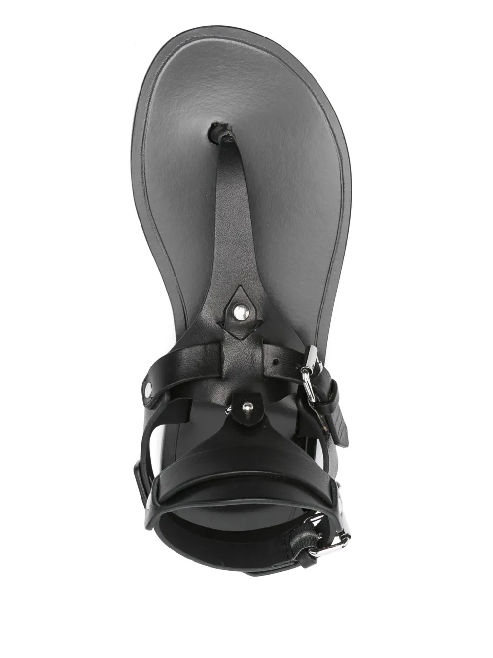 ISABEL MARANT leather sandals Black