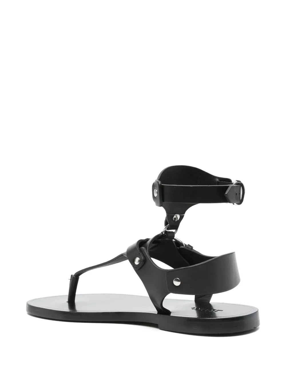 ISABEL MARANT leather sandals Black