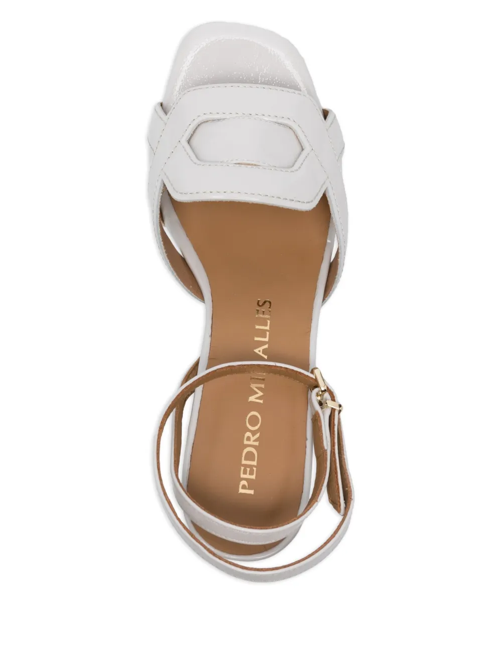 Pedro Miralles 90mm platform ankle-strap sandals Neutrals