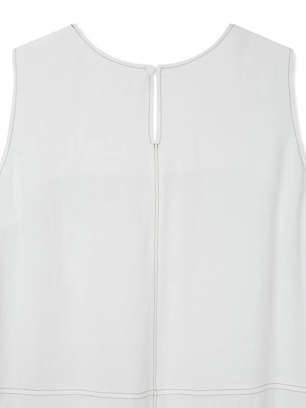 STUDIO TOMBOY two-pocket sleeveless midi dress Wit