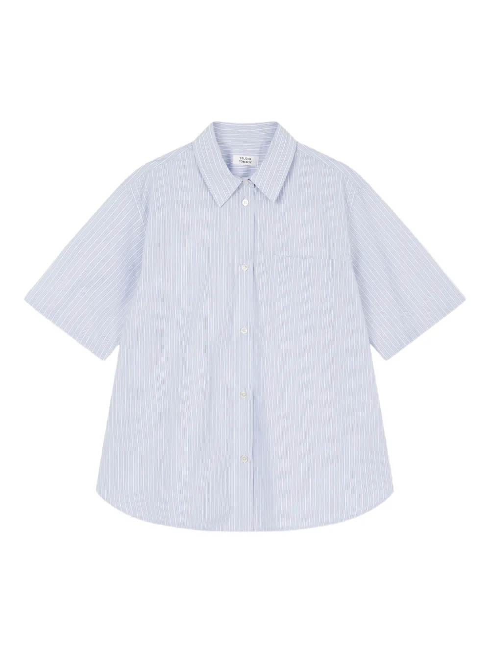 STUDIO TOMBOY short-sleeve striped shirt Blauw