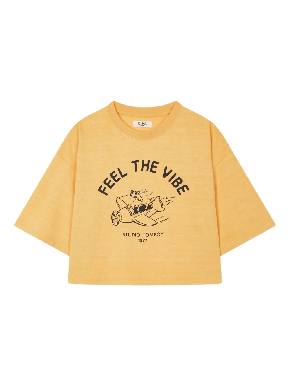 STUDIO TOMBOY graphic-print T-shirt | Yellow | Image 1