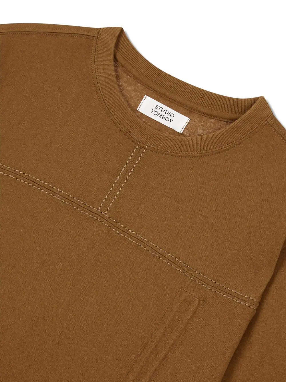 STUDIO TOMBOY T-shirt met trekkoord afwerking Bruin
