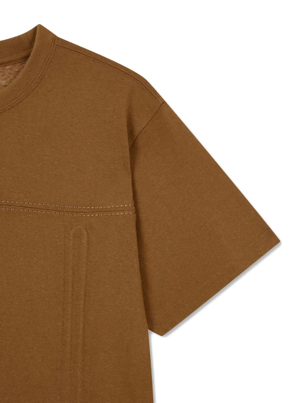 STUDIO TOMBOY T-shirt met trekkoord afwerking Bruin