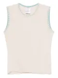 CHANEL Pre-Owned 2001 sleeveless tank top - Neutrals