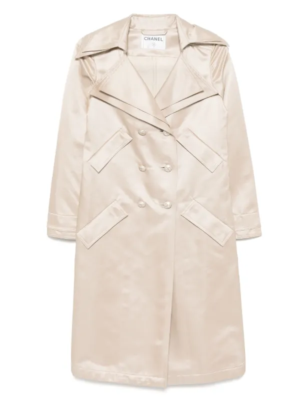 CHANEL ロングコート 2000年 1990年後半美品シャネルトレンチコート CHANEL ロングコート 2000年 1990年後半美品シャネルトレンチコート