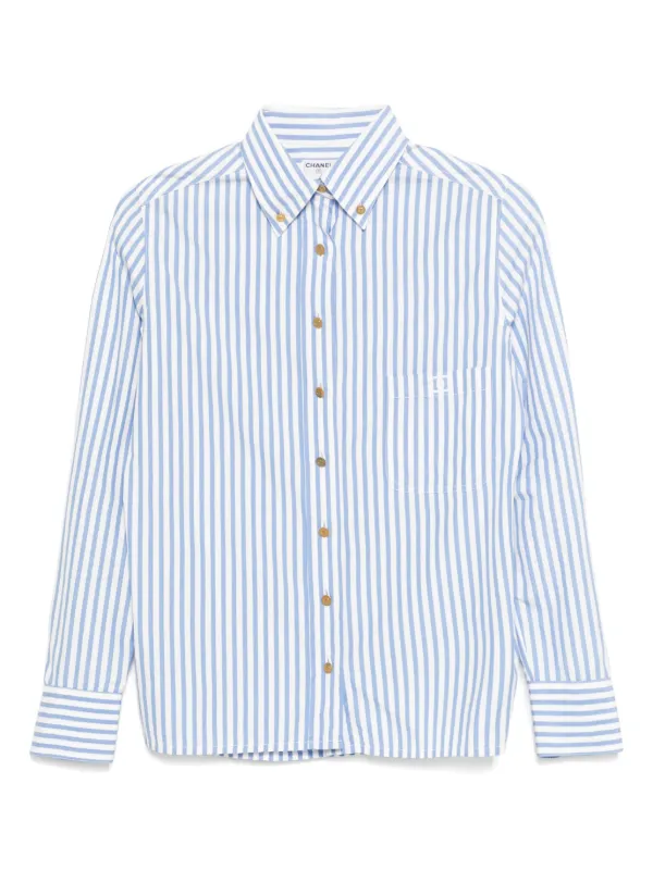 CHANEL Pre-Owned 1990-2000 ストライプ シャツ CHANEL Pre-Owned