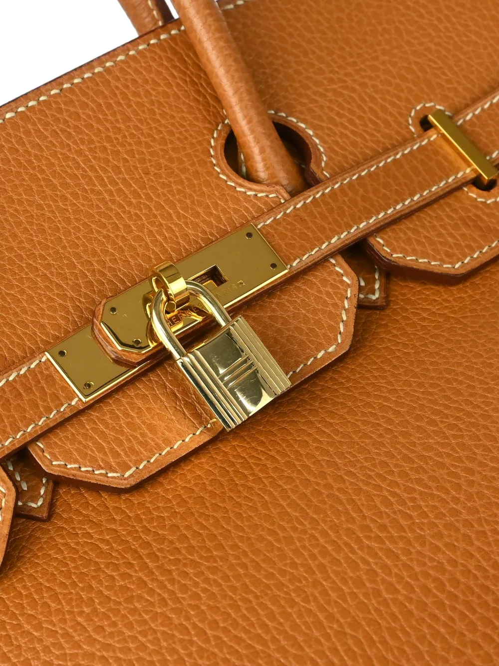 Pre-owned Hermes 1995 Haut À Courroies 32 Handbag In Neutral