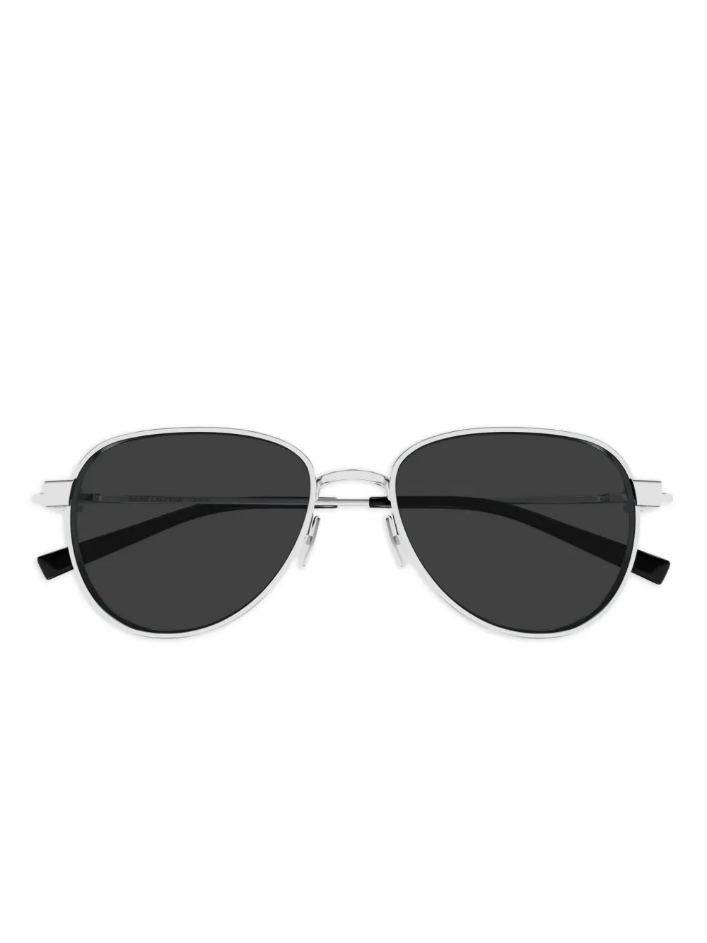 Saint Laurent Eyewear Zonnebril met piloten montuur Zilver