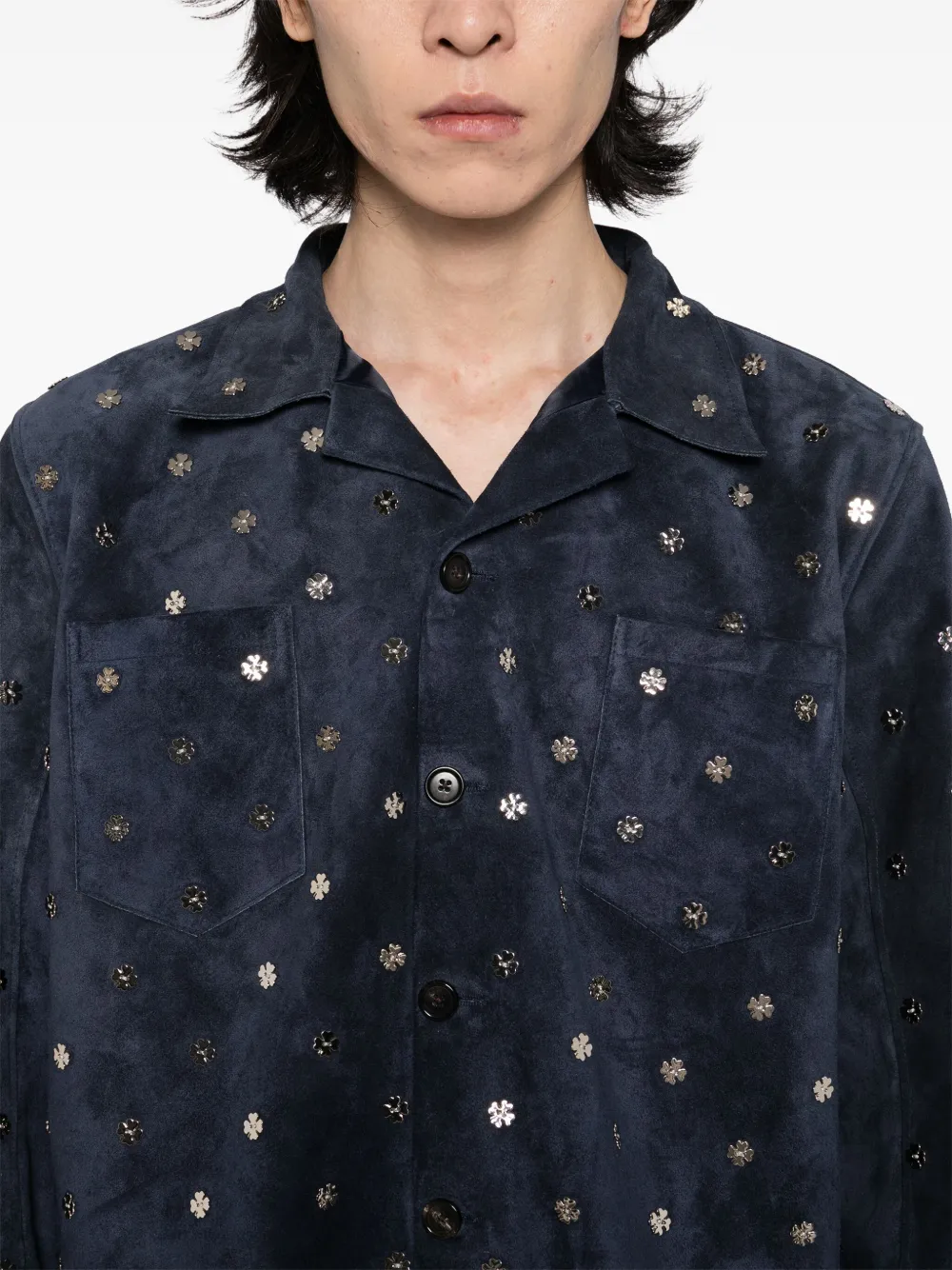 BODE Clover shirtjack Blauw