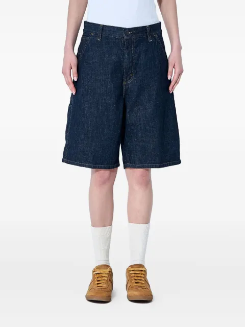 Carhartt WIP Brandon logo-patch denim shorts