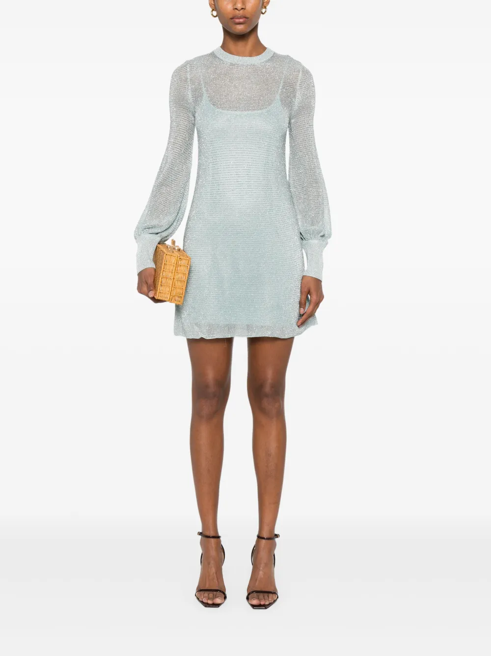 TOM FORD Gelaagde mini-jurk - Blauw