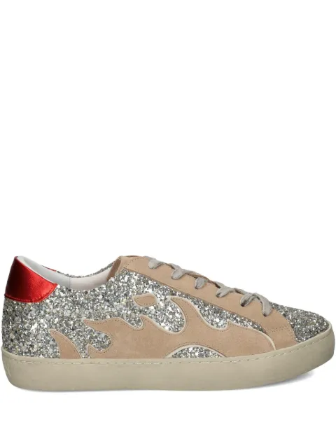 Gamin flame-embellished sneakers