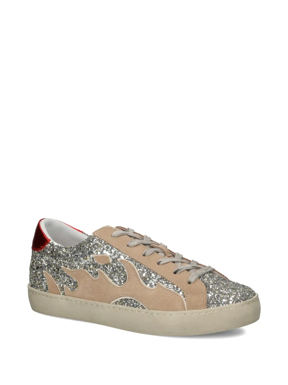 Gamin flame-embellished sneakers Neutrals