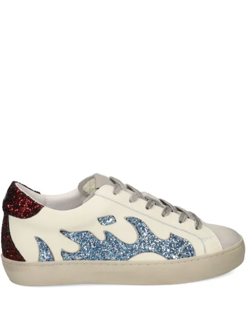 Gamin flame-detail sneakers