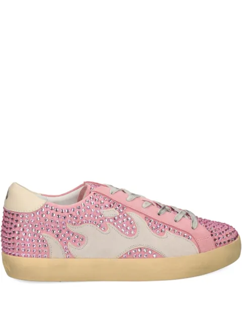 Gamin rhinestone-embellished low-top sneakers
