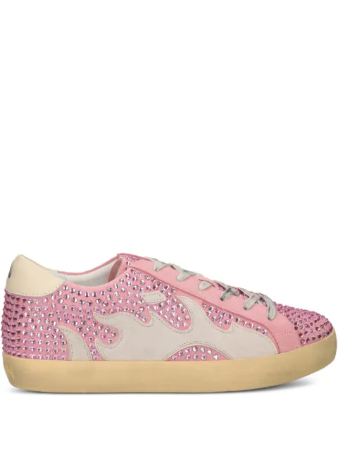 Gamin rhinestone-embellished low-top sneakers