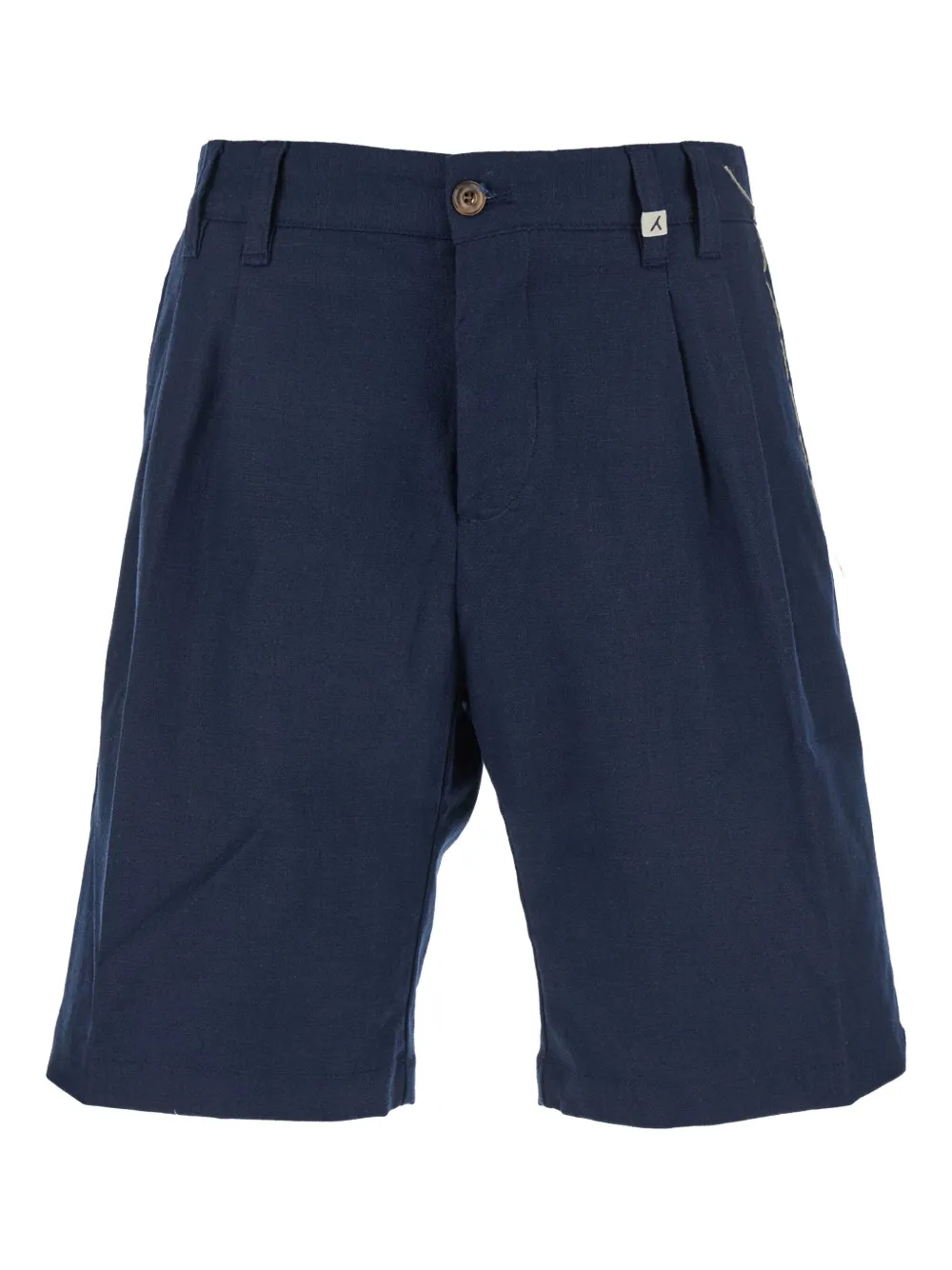 Myths pleated bermuda shorts | Blue | Image 1