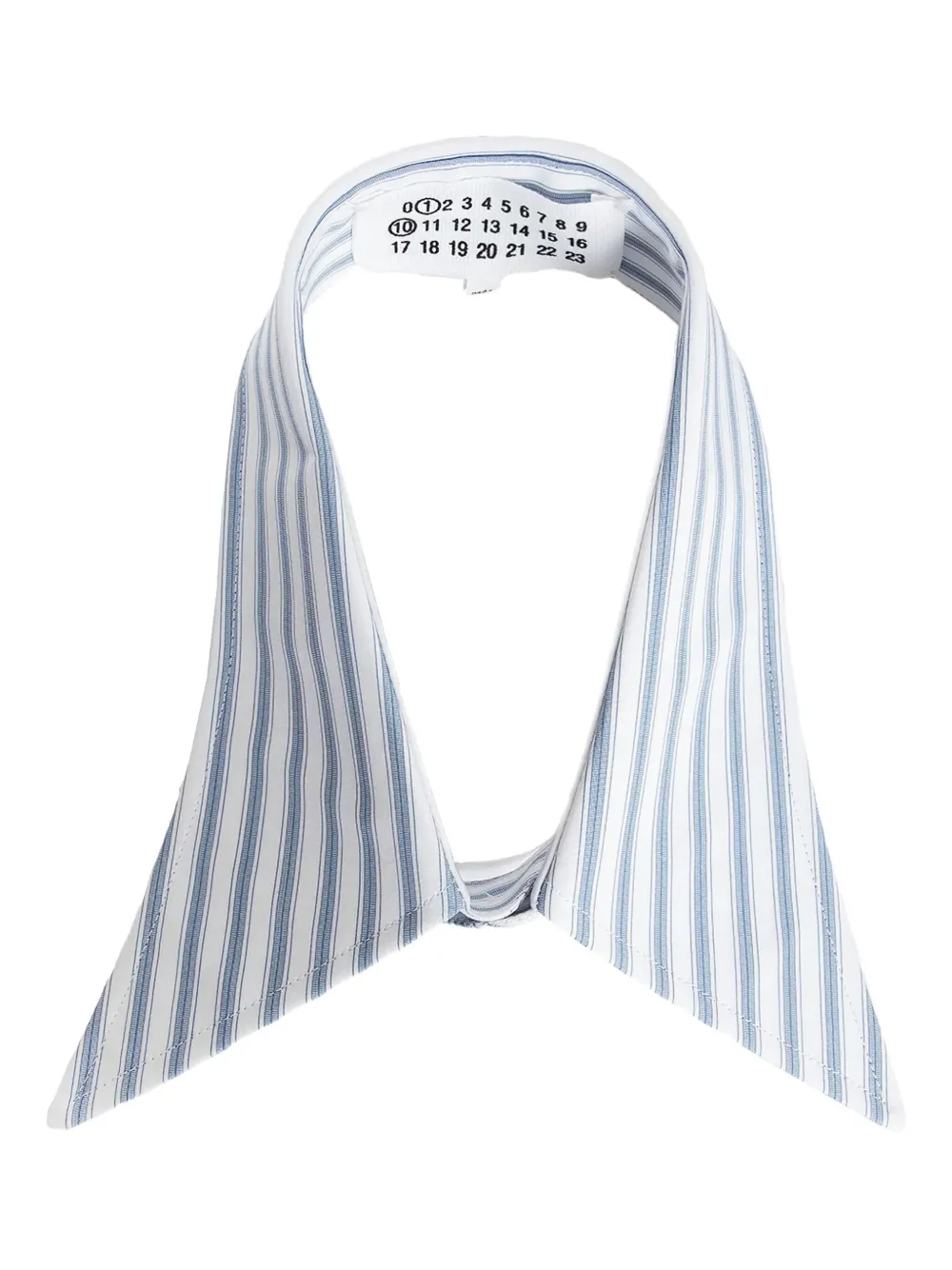 Maison Margiela striped collar - Wit