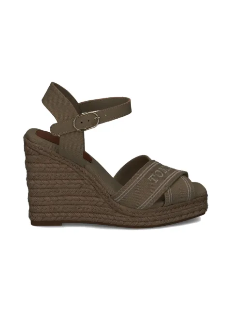 Tommy Hilfiger 100mm logo-strap espadrilles
