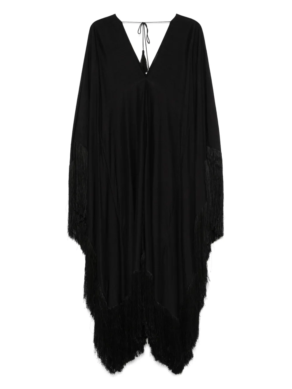 fringed maxi dress