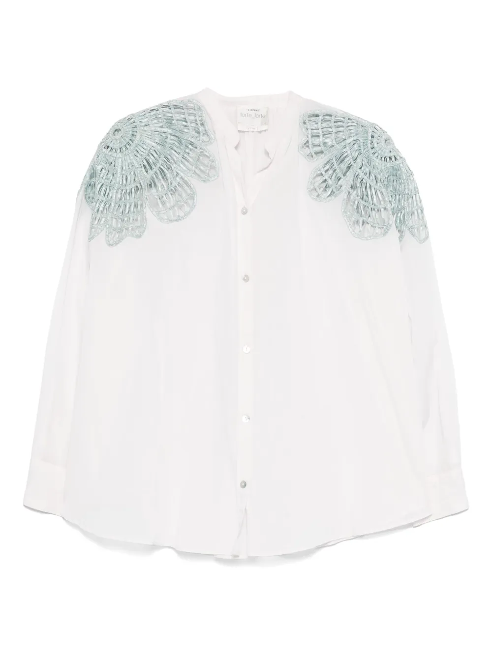 Forte Forte camisa con bordado | rosado | Image 1