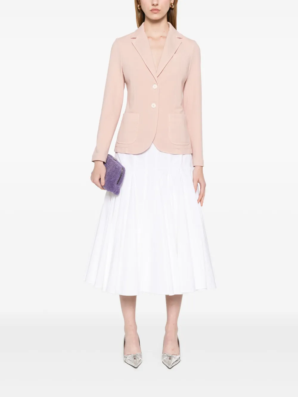Circolo 1901 Blazer met enkele rij knopen Roze