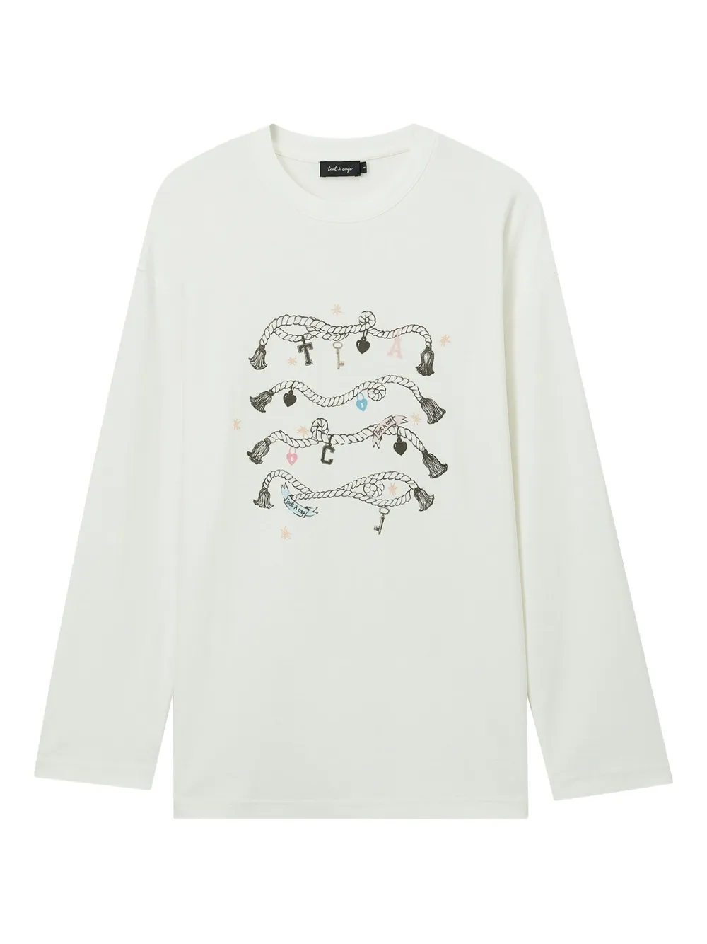 graphic-print long-sleeve T-shirt