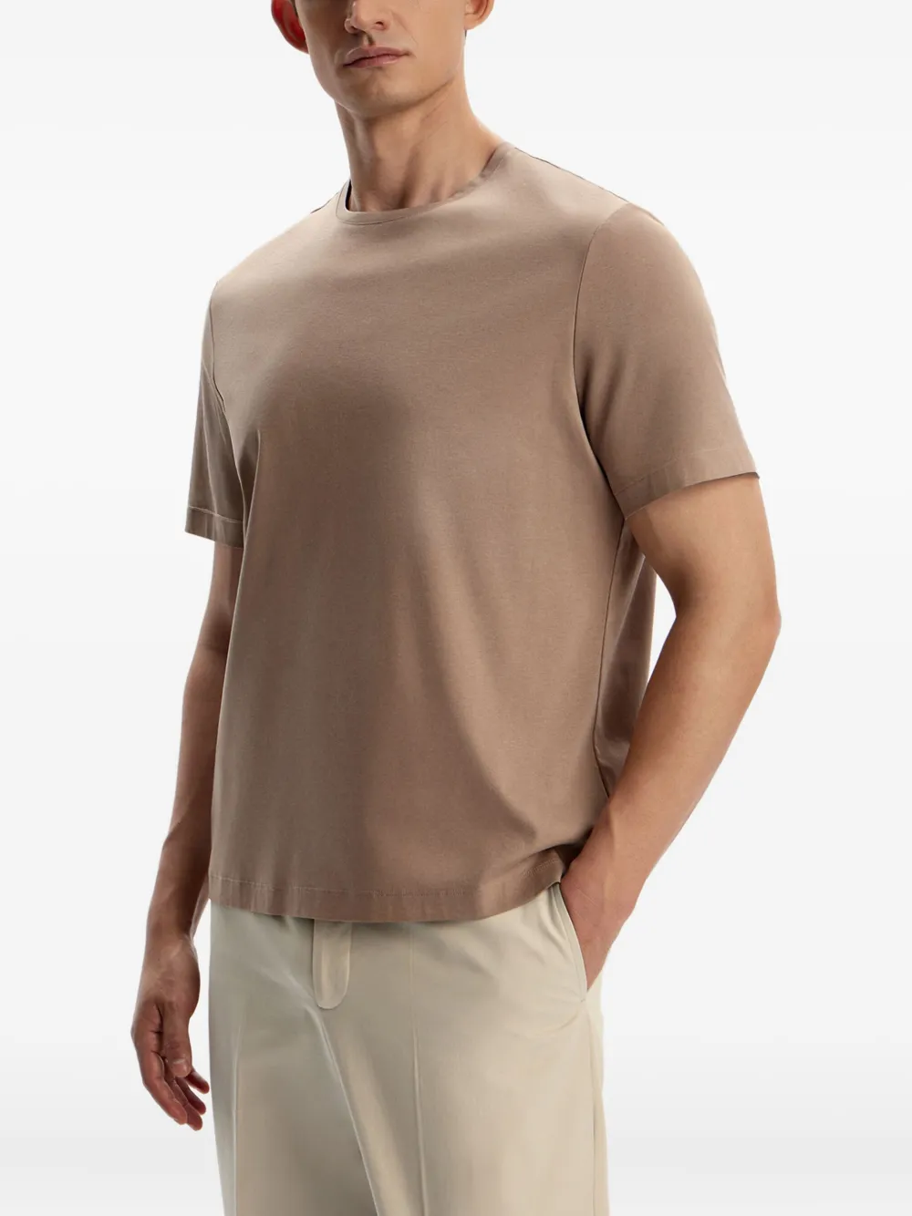 12 STOREEZ T-shirt met ronde hals Bruin
