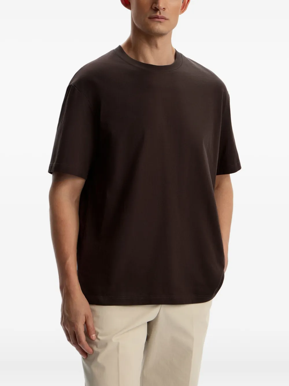 12 STOREEZ T-shirt met ronde hals Bruin