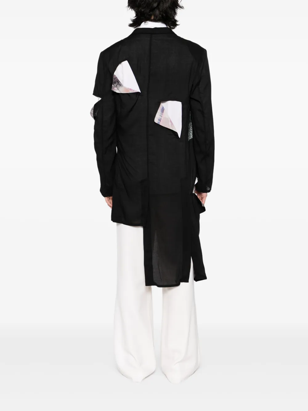 Yohji Yamamoto Wollen blazer Zwart