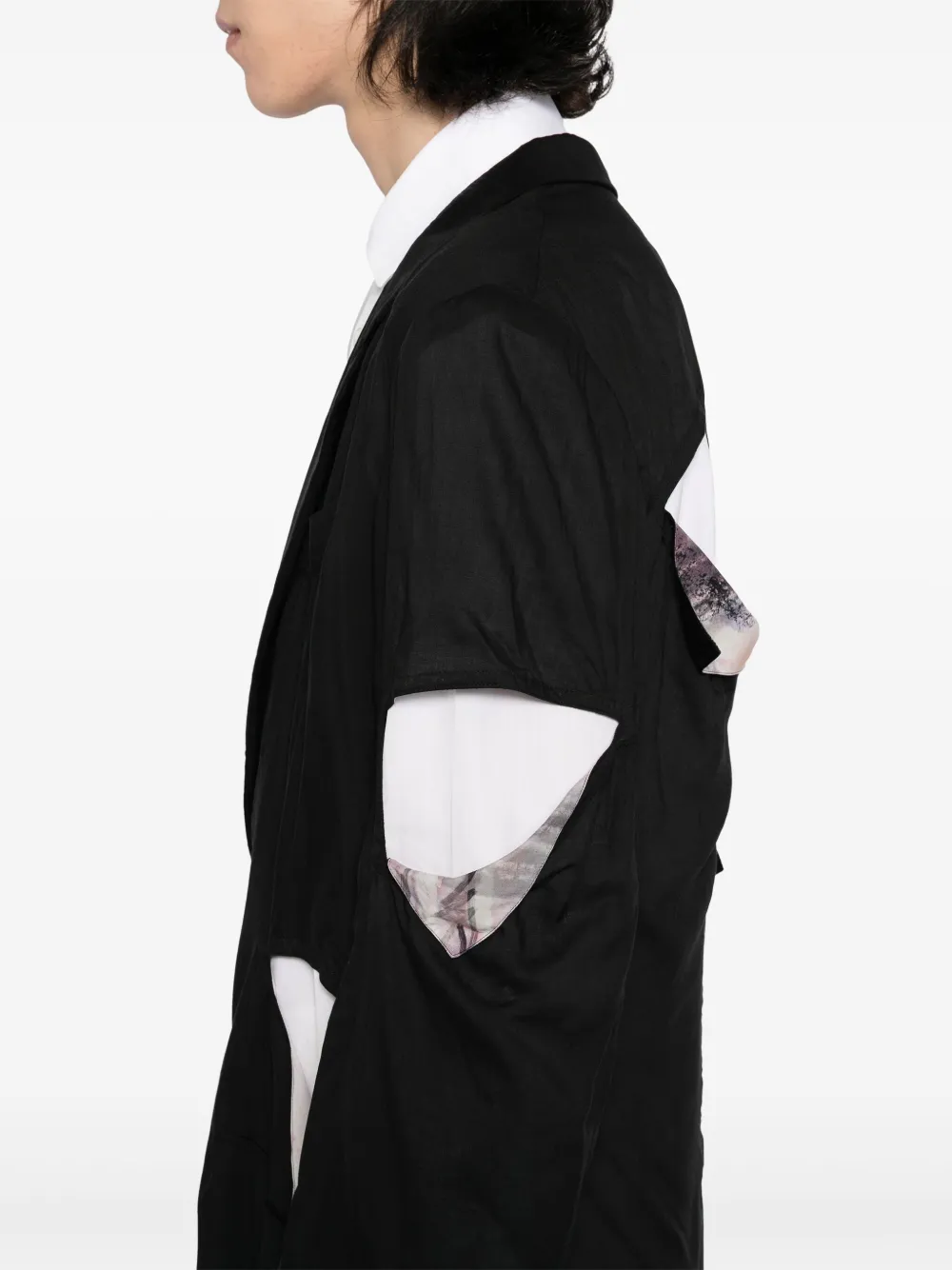 Yohji Yamamoto Wollen blazer Zwart