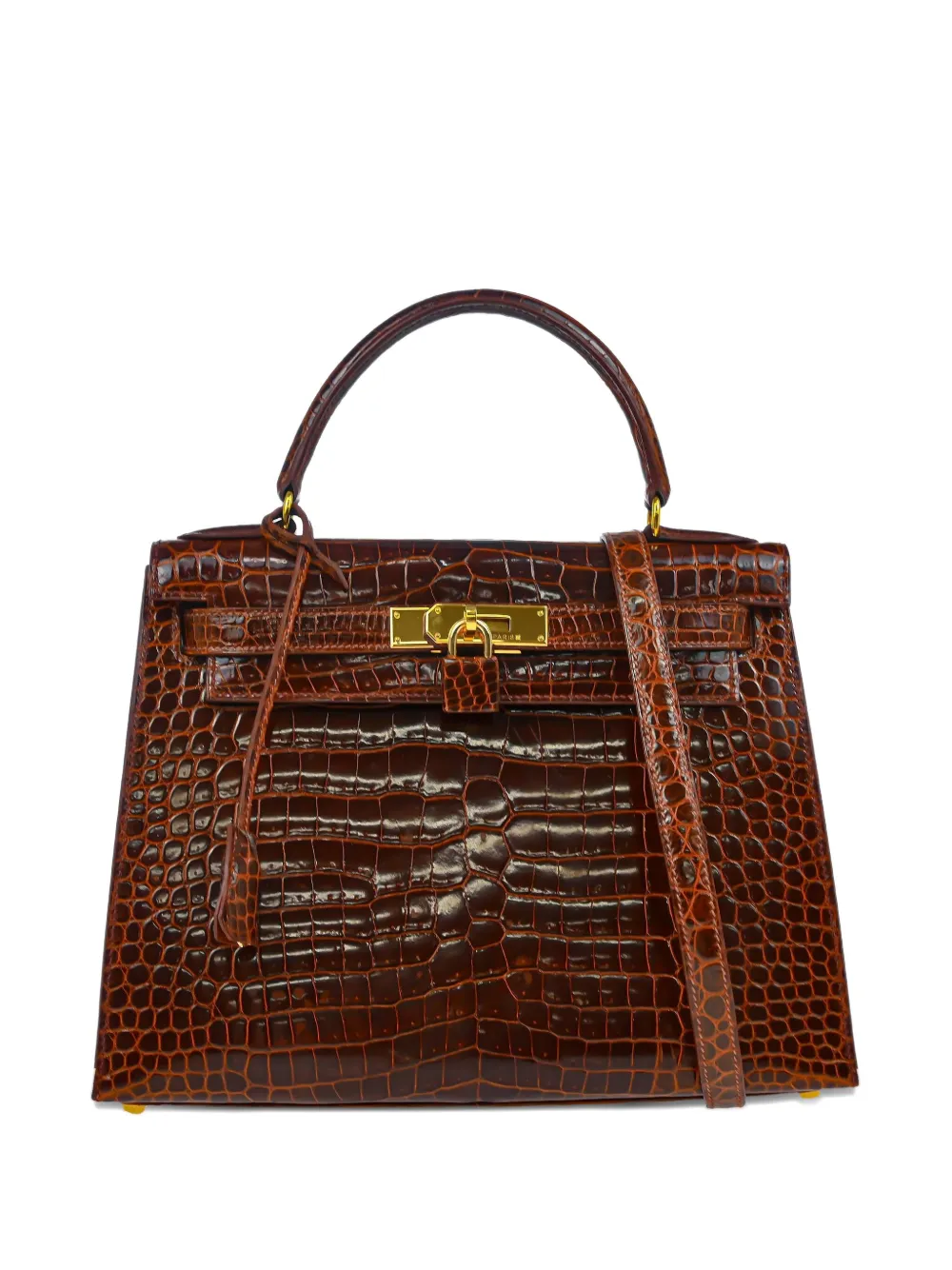 Hermès Pre-Owned 1999 ケリー 28 セリエ 2wayハンドバッグ - ブラウン Hermès Pre-Owned 1999 ケリー 28 セリエ 2wayハンドバッグ - ブラウン