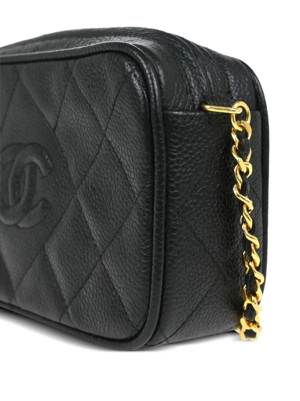CHANEL Pre-Owned 1992 Interlocking CC-logo Camera Bag | Black